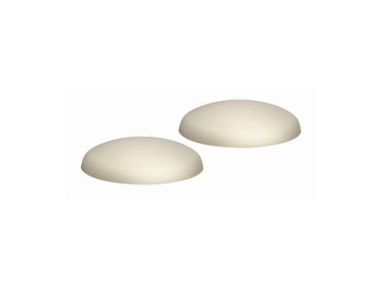 Zarážka dveřní, Ø 40 mm, bílá, 2 ks