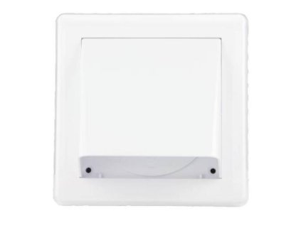 Mřížka větrací gravitační - klapka VM, 175 x 175 mm GK/125 mm, bílá 0240