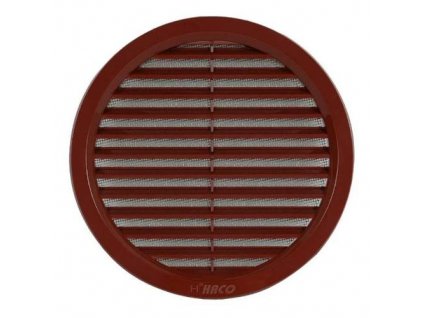Mřížka větrací kruhová se síťovinou VM, Ø 125 mm, hnědá 0406