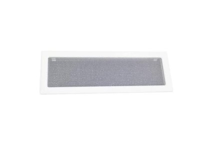 Mřížka krbová s rámečkem a síťovinou LKM, 170 x 490 mm, bílý lak 0717