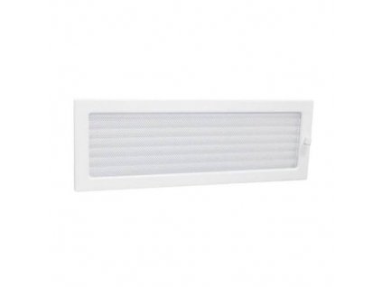 Mřížka krbová uzavíratelná s rámečkem a síťovinou LKM, 170 x 490 mm, bílý lak 0719