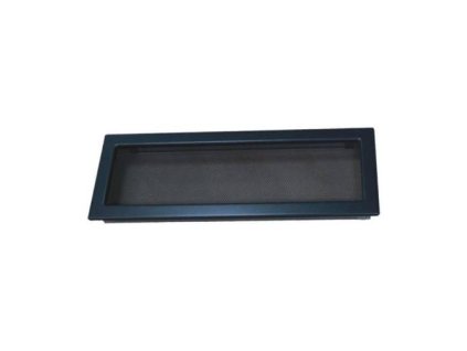 Mřížka krbová s rámečkem a síťovinou LKM, 170 x 490 mm, grafitový lak 0721