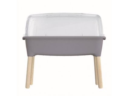 Sadbovač RESPANA PLANTER WOOD HIGH SET, 78 cm, šedý kámen