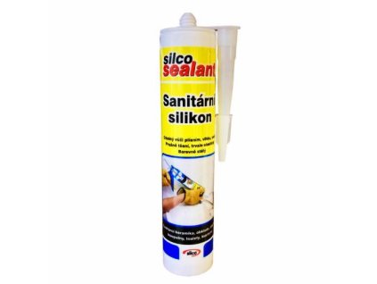 Silikon sanitární jednosložkový, 310 ml, transparentní, SILCO