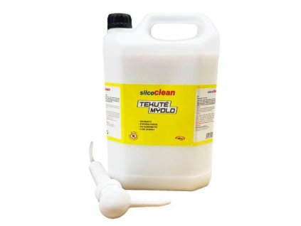 Mýdlo tekuté s dávkovací pumpičkou, 5 L, SILCO
