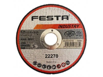 Kotouč řezný kov Ø 125 x 2 mm, FESTA INDUSTRY