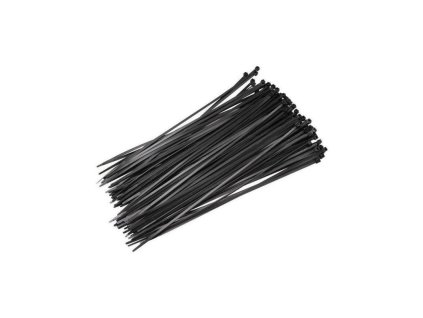 23810 Pasky vazaci 150 x 2 5 mm 100 ks cerna 1a