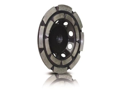 Kotouč diamantový brusný dvouřadý, Ø 125 mm, M14, segment, letováno stříbrem, STAYER