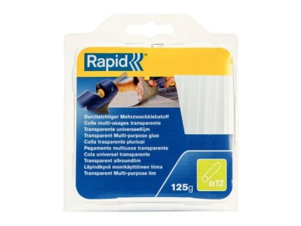 Lepidlo tavné univerzální, Ø 12 mm, 250 g, transparentní, blistr, RAPID