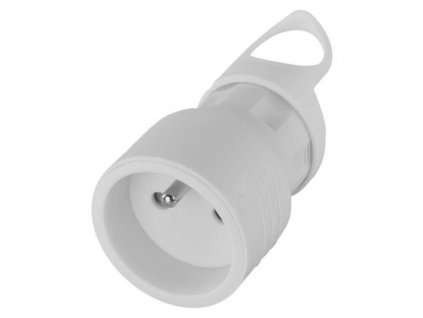 Zásuvka přímá, 250V / 16A, bílá
