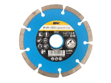 Diamantový kotouč segmentový 125x22,2mm