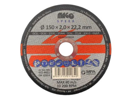 Řezný kotouč na kov 150x2,0x22mm MAGG SPEED