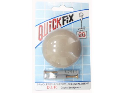 DIP - QUICKFIX zarážka na dveře - béžová, pr. 50mm - 2 ks