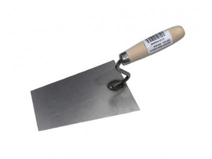 Stavební lžíce ocelová 130mm - dřevěná rukojeť