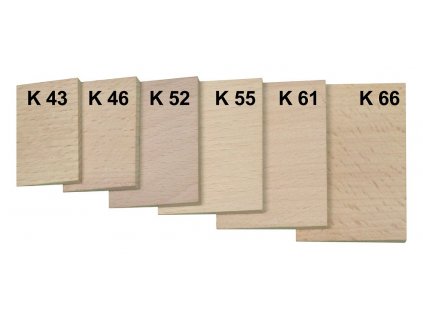 ZBIROVIA - sada klínků dřevěných K55 - 55x41x5,0mm - 10 ks