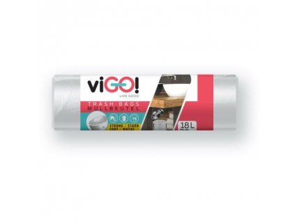 viGO! Pytle do odpadkových košů HD 18l/30 ks 40x50cm - bílé
