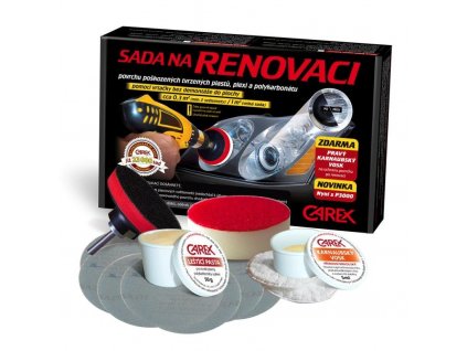 CAREX - Leštící sada na auto plasty a plexiskla