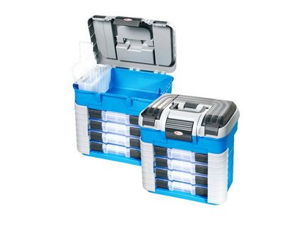Plastový organizér na spojovací materiál 420x303x400mm - 4 šuplíky