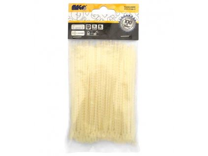 Stahovací pásky 2,4x120mm perličkové natural - 100 ks
