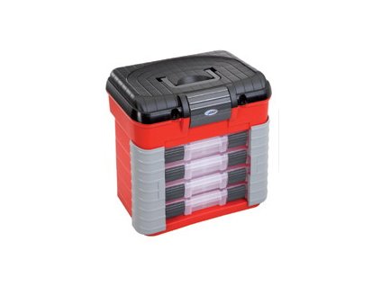 Plastový organizér na spojovací materiál 420x303x400mm - 4 šuplíky - nosnost 150 kg