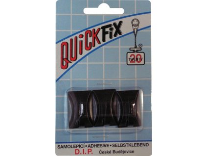 DIP - QUICKFIX háček samolepicí typ 4 - 3 ks - černý