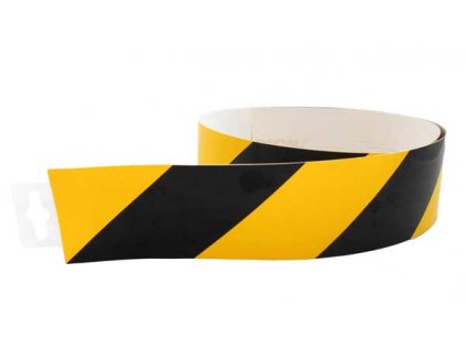 Bezpečnostní pás samolepící normový (pravý) 980x60mm - žluto/černý