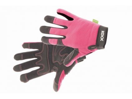 CERVA - ROCKY rukavice kombinované růžová - velikost 7