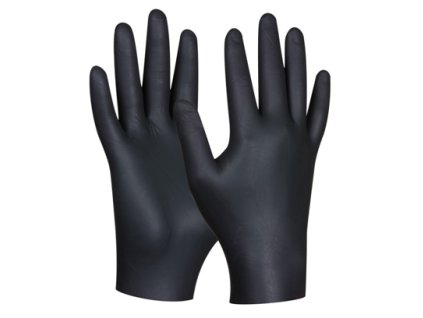 GEBOL - BLACK NITRIL nitrilové rukavice 80 ks - velikost S
