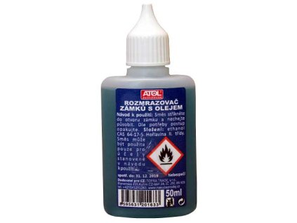ATOL - Rozmrazovač zámků 50ml s olejem a s aplikátorem