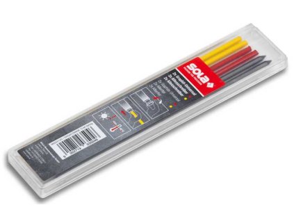 SOLA - SC TLM2 - barevná tuha s voskem, 2x červená, 2x žlutá, 2x šedá