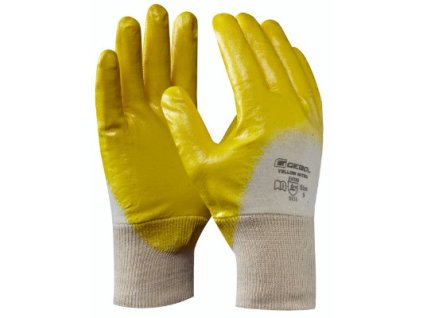 GEBOL - YELLOW NITRIL pracovní nitrilové rukavice - velikost 11 (blistr)