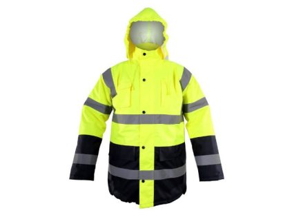 Bunda zimní reflexní, žlutá, 3XL, LAHTI PRO