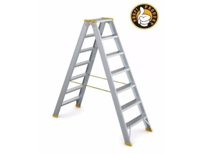 Schůdky Al, 2 x 5 příček, nosnost 150 kg, oboustranné, ALVE FORTE 9405