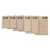 ZBIROVIA - sada klínků dřevěných K66 - 66x43x5,0mm - 10 ks