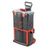 TOOD - Plastový pojízdný kufr, tažná rukojeť 460x330x730mm s 2x zásuvkou