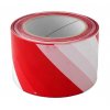 Výstražná páska 70mm/200m - červeno/bílá v krabičce