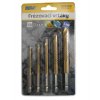 Frézovací vrtáky TiN sada - 5 ks (4,5,6,8,10 mm)