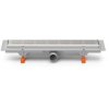 517450KN Zlab podlahovy linearni 450 mm bocni D40 klasik floor lesk s nerez rameckem 0a