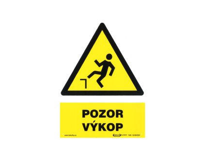 Tabulka informační POZOR VÝKOP