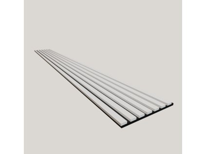 3D MDF lamelový panel biela filc