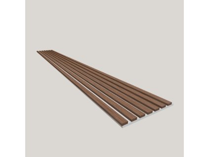 3D MDF lamelový panel Dub charleston biela MDF