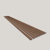 3D MDF lamelový panel Dub charleston biela MDF