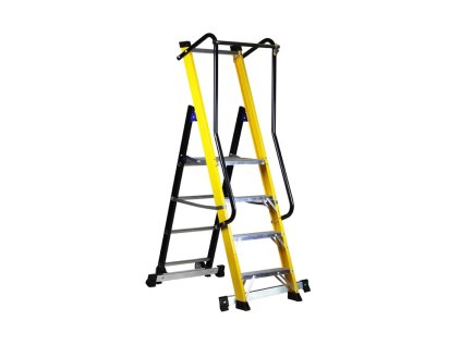 Sklolaminatovy plosinovy zebrik MOBY - 4 stupne