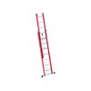 Výsuvný 2 dílný sklolaminátový žebřík 2x12 3,5m (6,3m) min