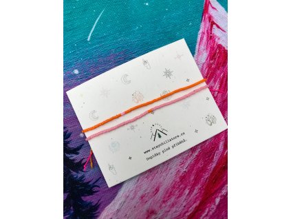 Náramek Meruňka s malinou