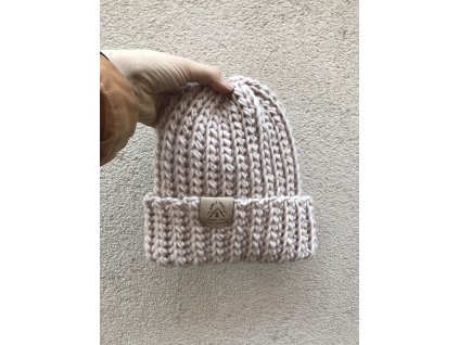 Čepice Snow – marshmallow ze 100% vlny