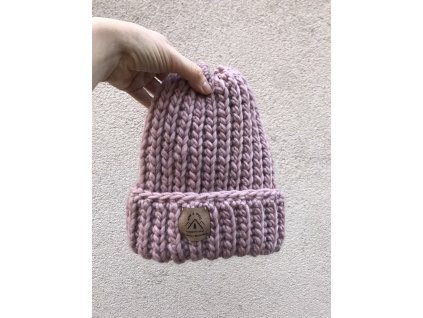 Čepice Snow – pudrová ze 100% vlny