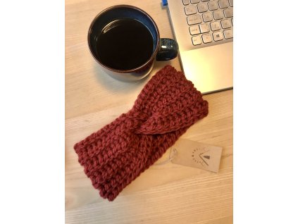 Čelenka Andes vínová – z vlny a alpaky