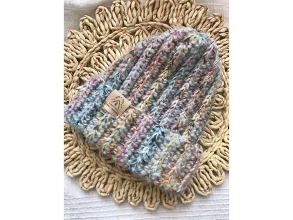 Čepice Fabel jednorožec chlupáč – z vlny, polyamidu a mohéru