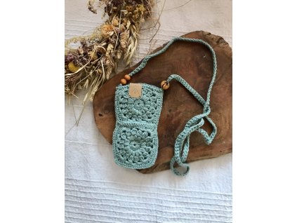 Kapsička na telefon mořská zelená